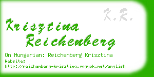 krisztina reichenberg business card